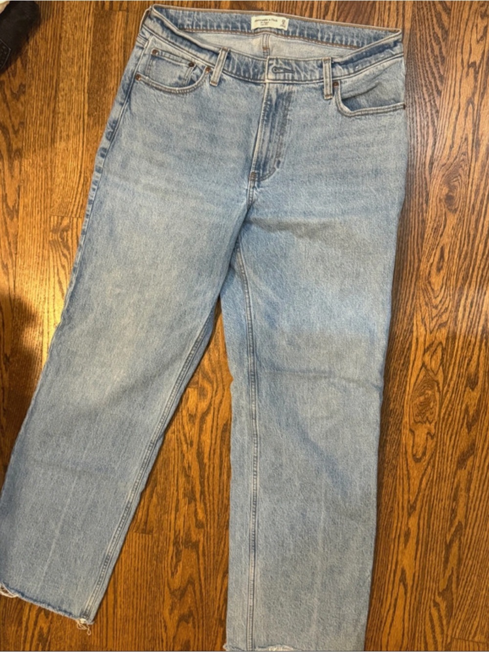 Abercrombie low rise baggy jeans